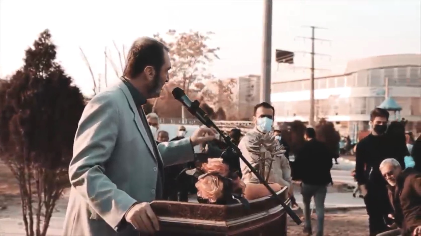 قطعه تصویری | مراسم چهلمین روز تدفین شهدای گمنام